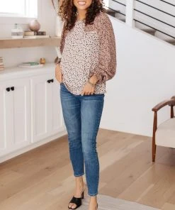 Ave Shops Long Sleeve Tops Laura Floral Top