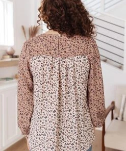 Ave Shops Long Sleeve Tops Laura Floral Top