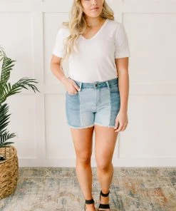 Ave Shops Two-Toned Shorts New Arrivals
