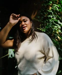 Ave Shops Women's Long Sleeve Cross Your Heart Top - Stylish & Comfortable Blouse 37 Ave Shops Long Sleeve Tops Cross Your Heart Top