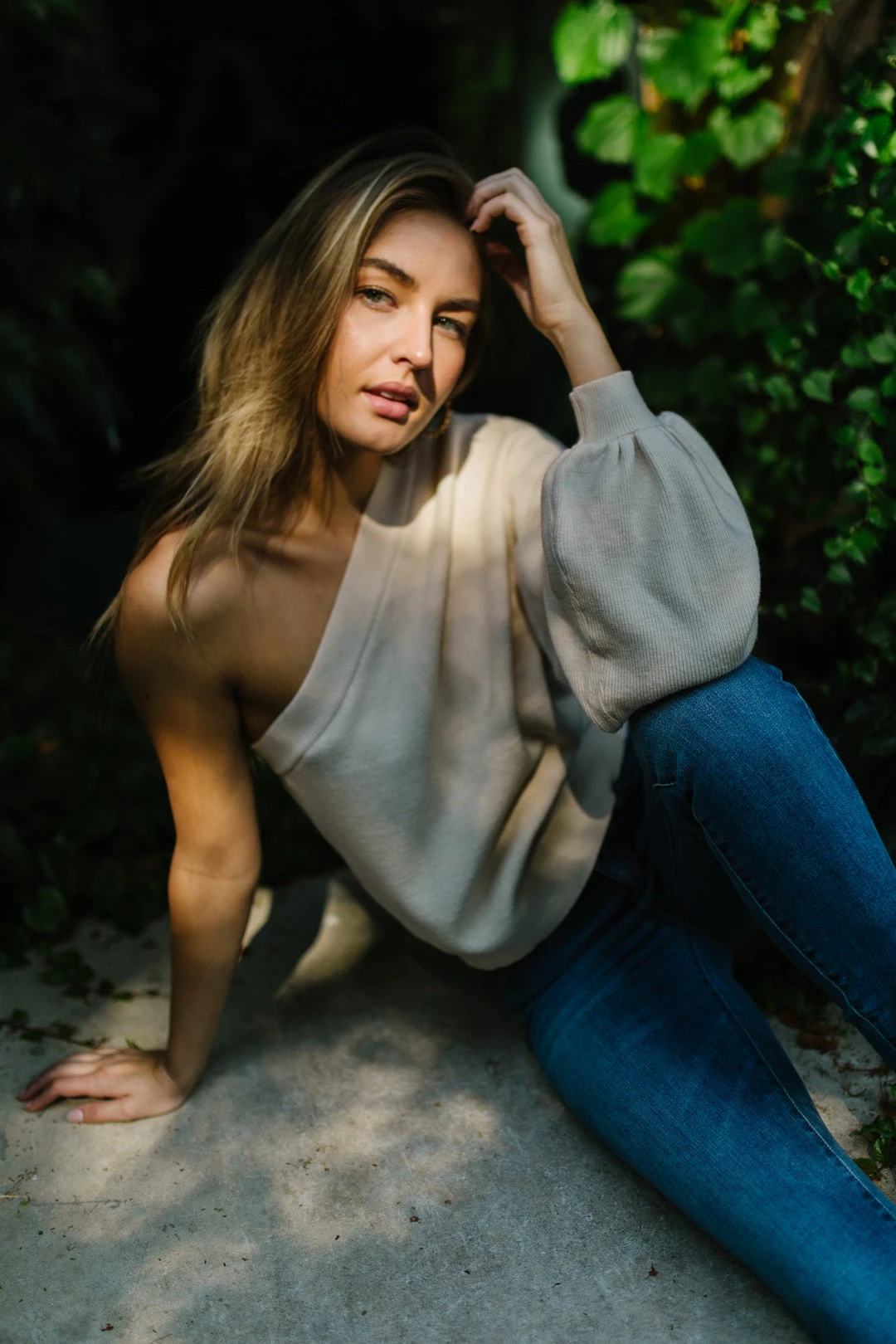 Ave Shops Women's Long Sleeve Cross Your Heart Top - Stylish & Comfortable Blouse 18 Ave Shops Long Sleeve Tops Cross Your Heart Top