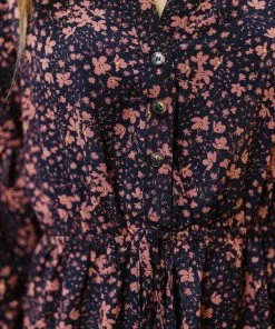 Ave Shops Soft Blossoms Dress In Navy Dresses, Rompers, Jumpsuits