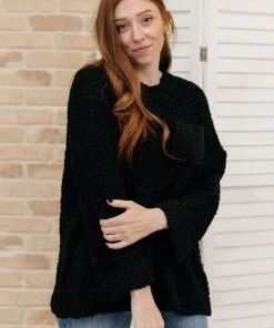 Ave Shops Snuggle Up Sweater In Black Clothing
