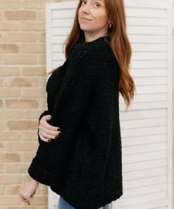 Ave Shops Snuggle Up Sweater In Black Clothing