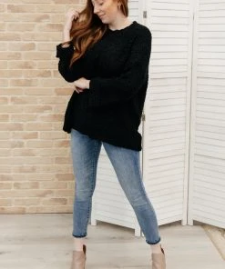 Ave Shops Snuggle Up Sweater In Black Clothing