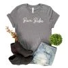 Heather Grey Barn Babe Graphic Short Sleeve Tee - Cinchy Cowgirl Clothing 1 The Cinchy Cowgirl Clothing Heather Grey Barn Babe Graphic Short Sleeve Tee