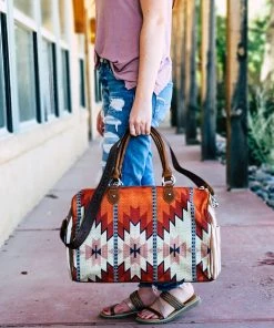 Montana West Handbags & Wallets Warm Aztec Weekender Bag