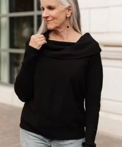 Ave Shops Sun On My Shoulders Long Sleeve Top - Stylish & Comfortable Tops & Blouses 34 Ave Shops Sun On My Shoulders Top Long Sleeve Tops