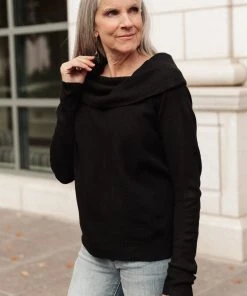 Ave Shops Sun On My Shoulders Long Sleeve Top - Stylish & Comfortable Tops & Blouses 33 Ave Shops Sun On My Shoulders Top Long Sleeve Tops