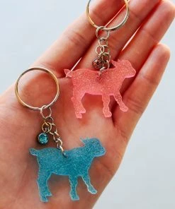 The Cinchy Cowgirl Mini Goat Keychain (set Of 2)