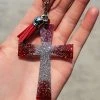 The Cinchy Cowgirl Silver & Red Cross Keychain Accessories, Gifts & More