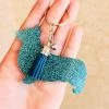 The Cinchy Cowgirl Teal Corgi Keychain Accessories, Gifts & More