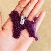 The Cinchy Cowgirl Accessories, Gifts & More Magenta & Turquoise Poodle Keychain