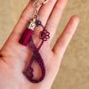 The Cinchy Cowgirl Magenta & Turquoise Infinity Keychain