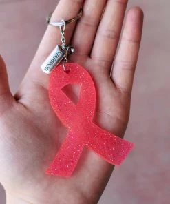 The Cinchy Cowgirl Pink Ribbon Warrior Keychain