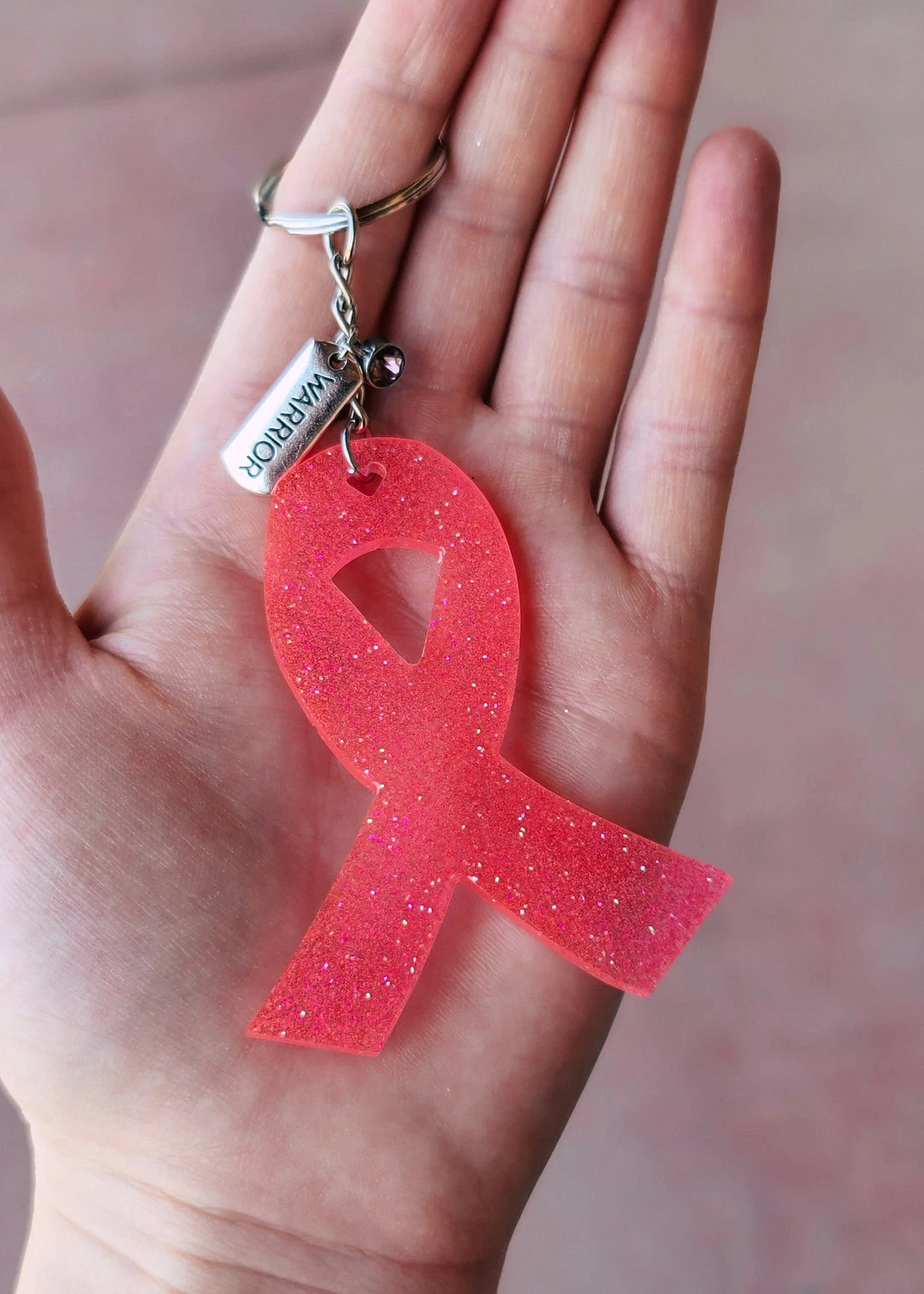 The Cinchy Cowgirl Pink Ribbon Warrior Keychain 3 The Cinchy Cowgirl Pink Ribbon Warrior Keychain