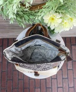 Myra Floral & Cowhide Rug Backpack Handbags & Wallets
