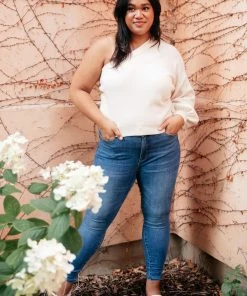 Ave Shops Women's Long Sleeve Cross Your Heart Top - Stylish & Comfortable Blouse 27 Ave Shops Long Sleeve Tops Cross Your Heart Top