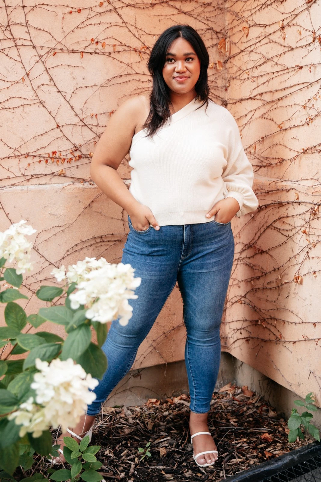 Ave Shops Women's Long Sleeve Cross Your Heart Top - Stylish & Comfortable Blouse 9 Ave Shops Long Sleeve Tops Cross Your Heart Top