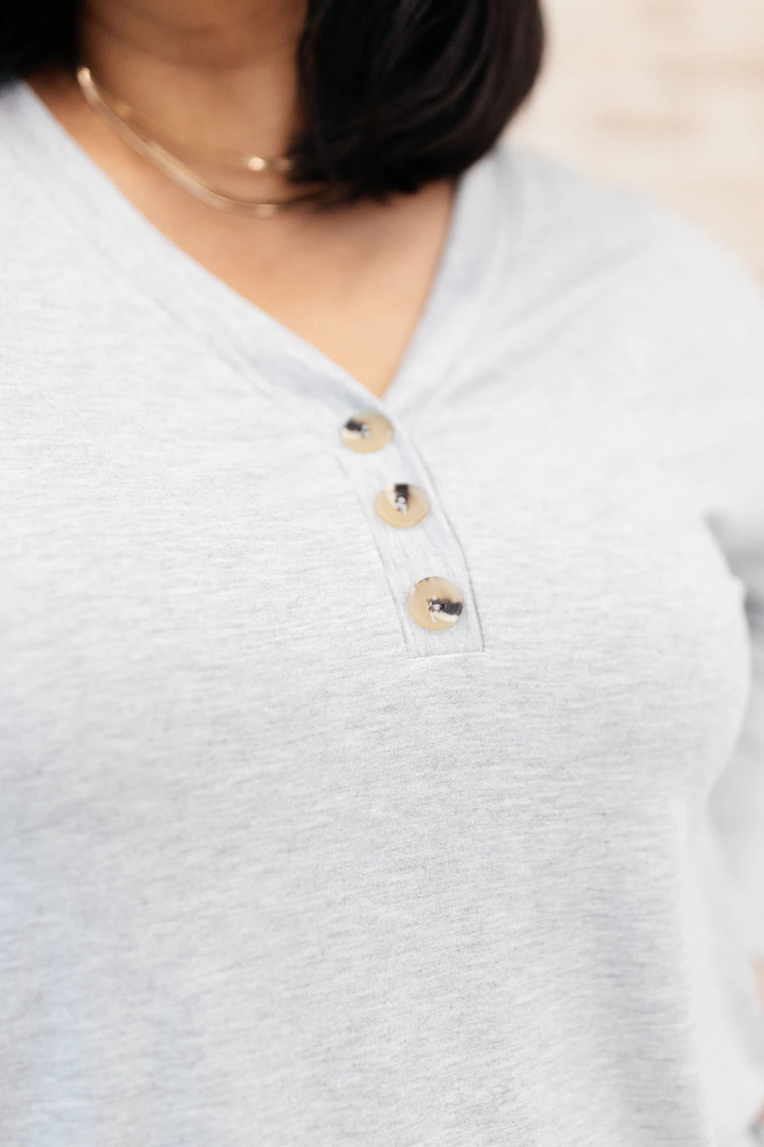 Ave Shops Gray Throw On And Go Long Sleeve Top - Comfortable & Stylish Women's Blouse 5 Ave Shops Clothing Throw On And Go Top In Gray