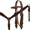 Shiloh Tooled Floral Headstall Set