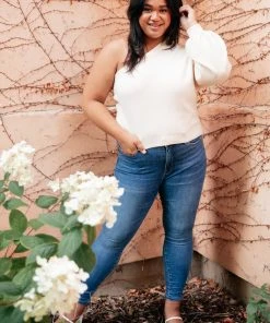 Ave Shops Long Sleeve Tops Cross Your Heart Top