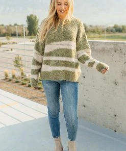 Ave Shops Seeing Green Sweater Cardigans, Sweaters, Outerwear