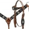 Shiloh Hair On Hide Dueling Pistol Headstall Set for Horses 2 Shiloh Hair On Hide Dueling Pistol Headstall Set Headstall Sets