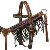 Shiloh Pony Metallic Fringe Headstall Set Horse & Dog