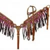 Shiloh Horse & Dog Pink Ombre Beaded Headstall Set
