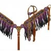 Shiloh Purple Ombre Beaded Headstall Set