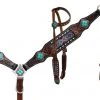 Shiloh Headstall Sets Beaded Teal Headstall Set