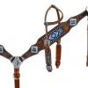 Shiloh Blue Beaded Headstall Set