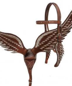 The Cinchy Cowgirl Headstall Sets Angel Wing Headstall Set