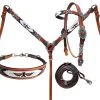 Shiloh Thunderbird Beaded Headstall Set - Premium Horse & Dog Accessory 2 Shiloh Headstall Sets Thunderbird Beaded Headstall Set