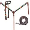 Shiloh Rainbow Beaded Headstall Set Headstall Sets