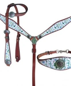 Shiloh Cactus 3 Piece Headstall Set Headstall Sets