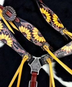 Shiloh Headstall Sets Sunflower Tassel Headstall Set