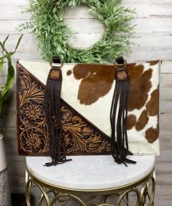 American Darling Concealed Carry Cowhide Leather Tassel Handbag