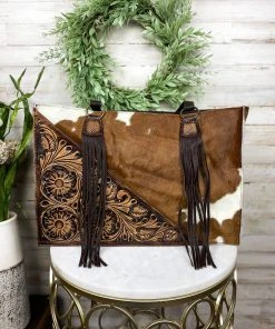 American Darling Concealed Carry Cowhide Leather Tassel Handbag