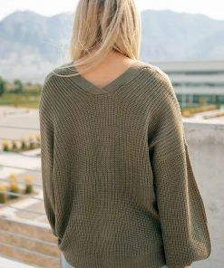 Ave Shops Buttoned Up Babe Sweater