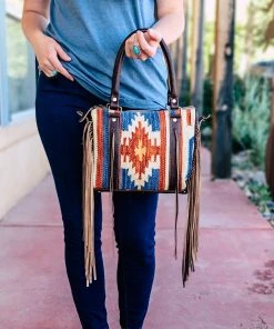 Myra Concealed Carry Aztec Rays Small Tote Handbag Handbags & Wallets