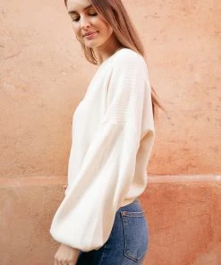 Ave Shops Women's Long Sleeve Cross Your Heart Top - Stylish & Comfortable Blouse 29 Ave Shops Long Sleeve Tops Cross Your Heart Top