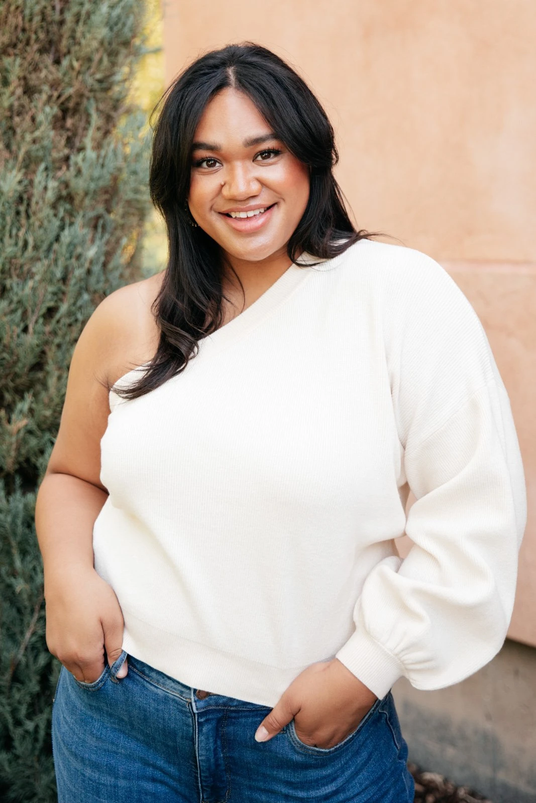 Ave Shops Women's Long Sleeve Cross Your Heart Top - Stylish & Comfortable Blouse 6 Ave Shops Long Sleeve Tops Cross Your Heart Top