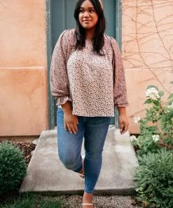 Ave Shops Long Sleeve Tops Laura Floral Top