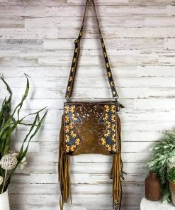 Bbags Handbags & Wallets Sunflower & Cowhide Metallic Handbag