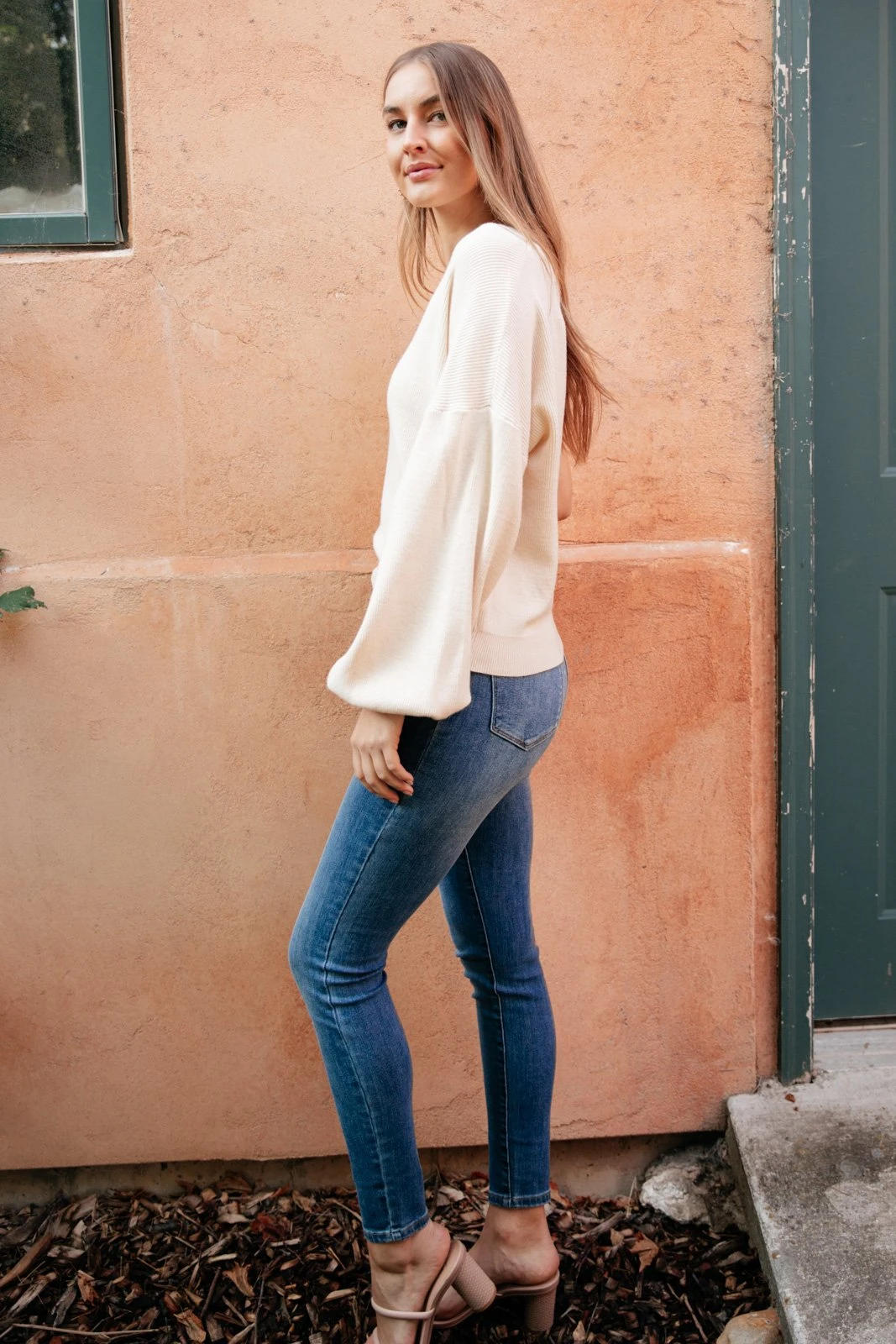 Ave Shops Women's Long Sleeve Cross Your Heart Top - Stylish & Comfortable Blouse 12 Ave Shops Long Sleeve Tops Cross Your Heart Top