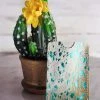 Bbags Teal Acid Wash Cowhide Card Holder Handbags & Wallets