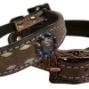 Shiloh Horse & Dog Roughout Buckstitch Dog Collar