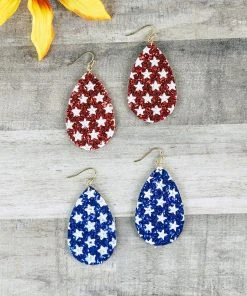 Wfs Glitter Star Earrings [Set Of 2]